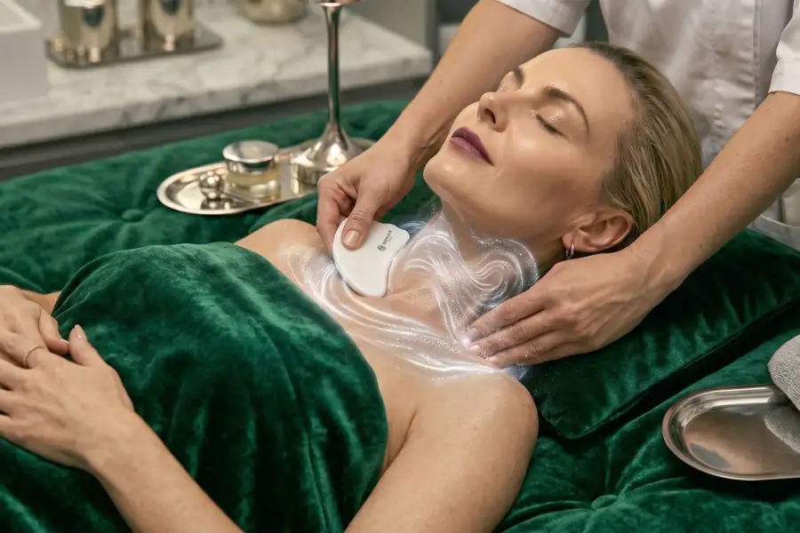 Gua-Sha Lifting masáž (anti-age) — tvár + krk + dekolt + ruky